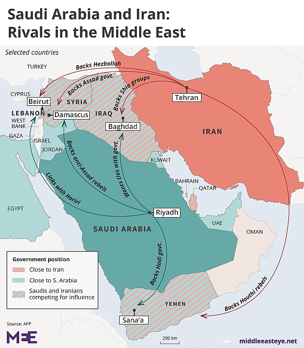 Geopolityka: zimna wojna między Iranem i Arabią Saudyjską