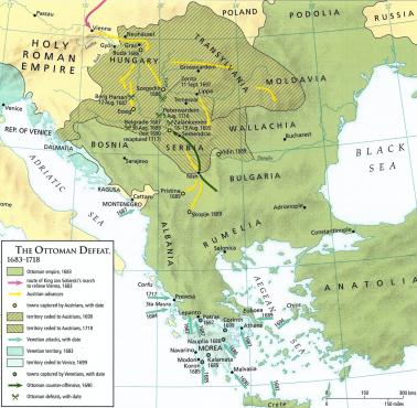 Sytuacja Imperium Osmańskiego w Europie po przegranej z I RP i sojusznikami pod Wiedniem w 1683 roku