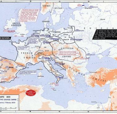 Europa 1809, sytuacja strategiczna na początku wojny piątej koalicji