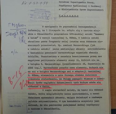 Notatka, z której wynika, że na potrzeby nowej polityki historycznej Niemcy już w 1979 roku fałszowali polską literaturę ...