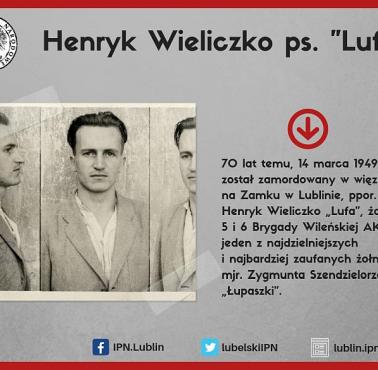 70. rocznica śmierci Henryka Wieliczko ps. Lufa