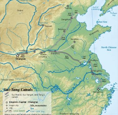 Wielki Kanał – najdłuższy na świecie sztuczny kanał transportowy, budowany w Chinach od V w. p.n.e.