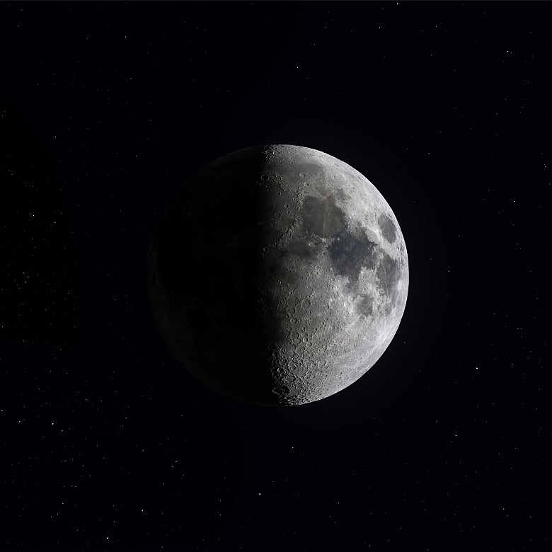 400-megapikselowe zdjęcie Księżyca