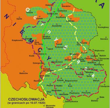 Zmiany granic Polski - Górny Śląsk, 1921