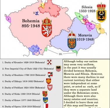 Księstw w obecnych granicach państwa czeskiego