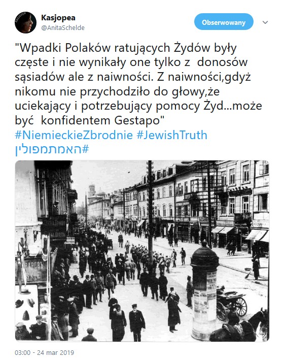 Wpadki Polaków ratujących Żydów były częste i nie wynikały one tylko z donosów sąsiadów ale z naiwności. Z naiwności ...