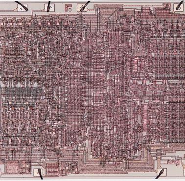 Matryca pierwszego mikroprocesora Intela z 1971 roku