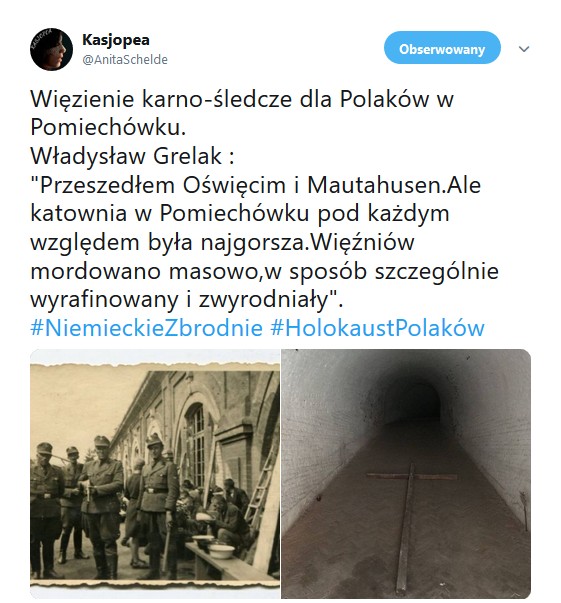 Więzienie karno-śledcze dla Polaków w Pomiechówku. Władysław Grelak : Przeszedłem Oświęcim i Mautahusen.Ale katownia ...