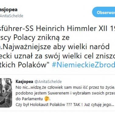 Reichsführer-SS Heinrich Himmler XII 1939 : "Wszyscy Polacy znikną ze świata.Najważniejsze aby wielki naród niemiecki uznał ...