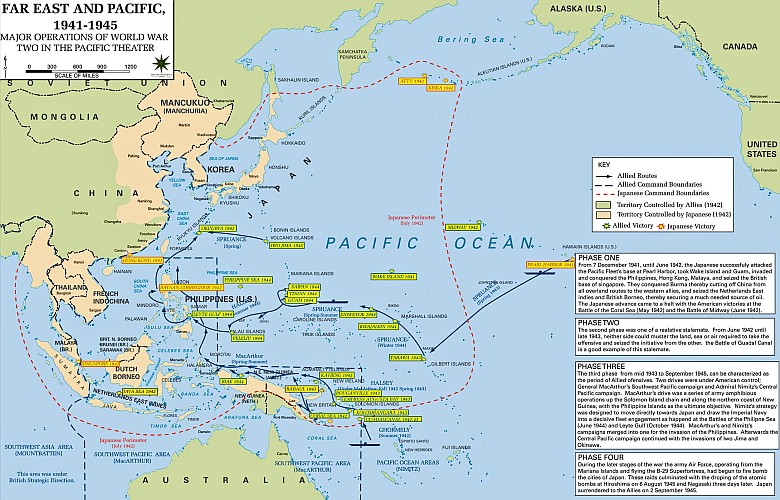 Operacje przeciwko Japonii na Pacyfiku 1941-45