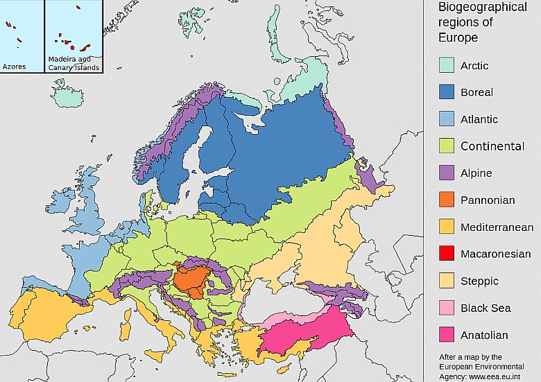 Biogeograficzne regiony Europy