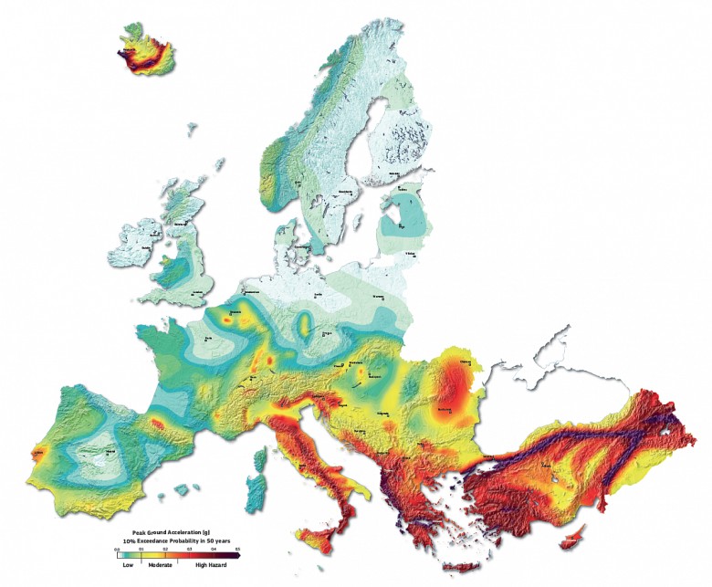 Ryzyko trzęsienia ziemi w Europie