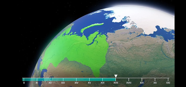 Ekspansja terytorialna Rusi Kijowskiej i Rosji (animacja HD)