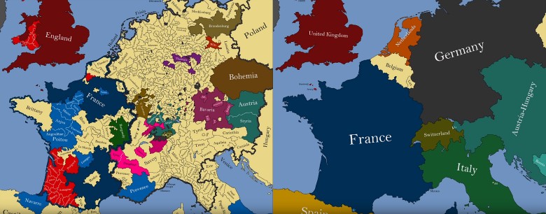 Europa Zachodnia w 1300 i 1900 roku