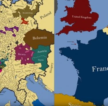 Europa Zachodnia w 1300 i 1900 roku