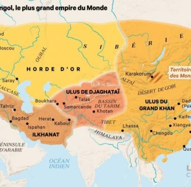 Imperium mongolskie w 1279 roku