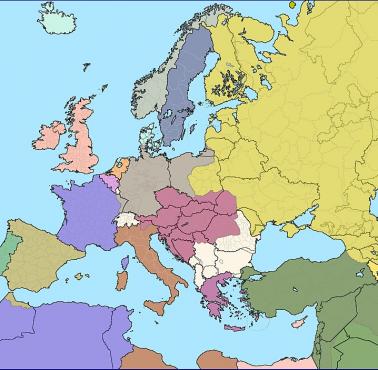 Granice obecne państw europejskich z 1914 roku