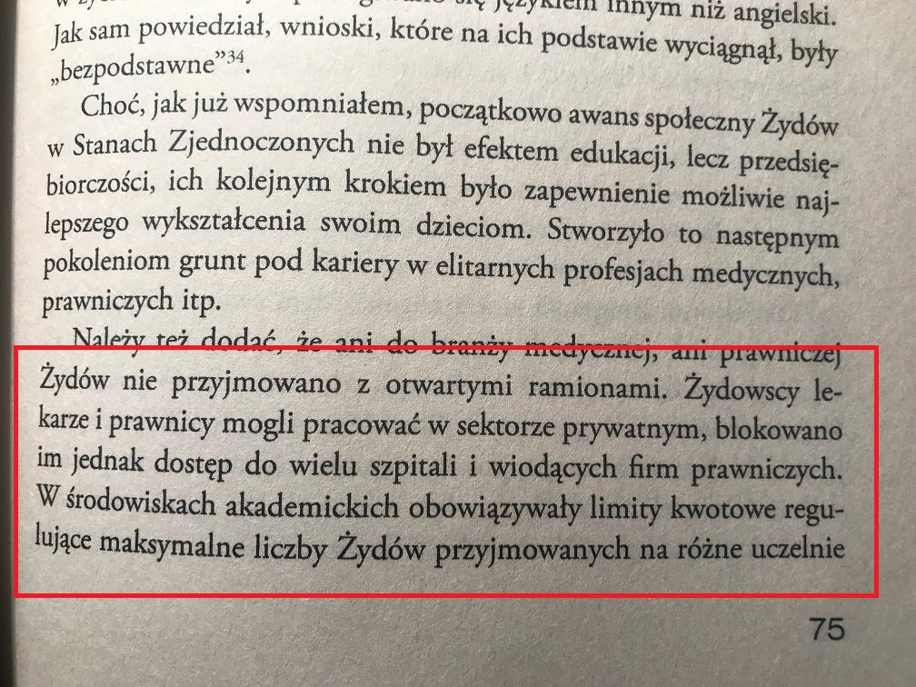 W USA w międzywojniu istniał na uczelniach numerus clausus dla Żydów, książka 