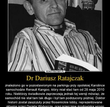 Wolność słowa i badań w III RP - dr Dariusz Ratajczak