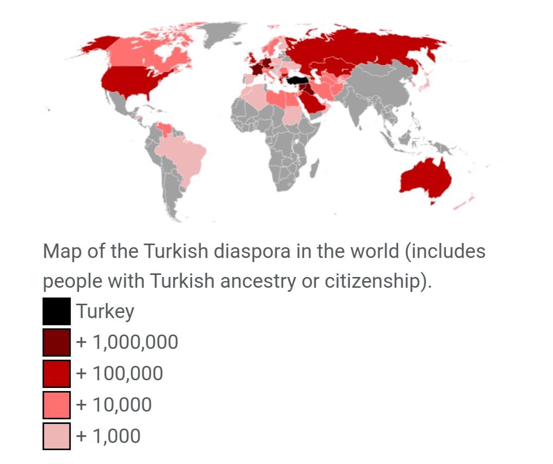 Turecka diaspora na świecie