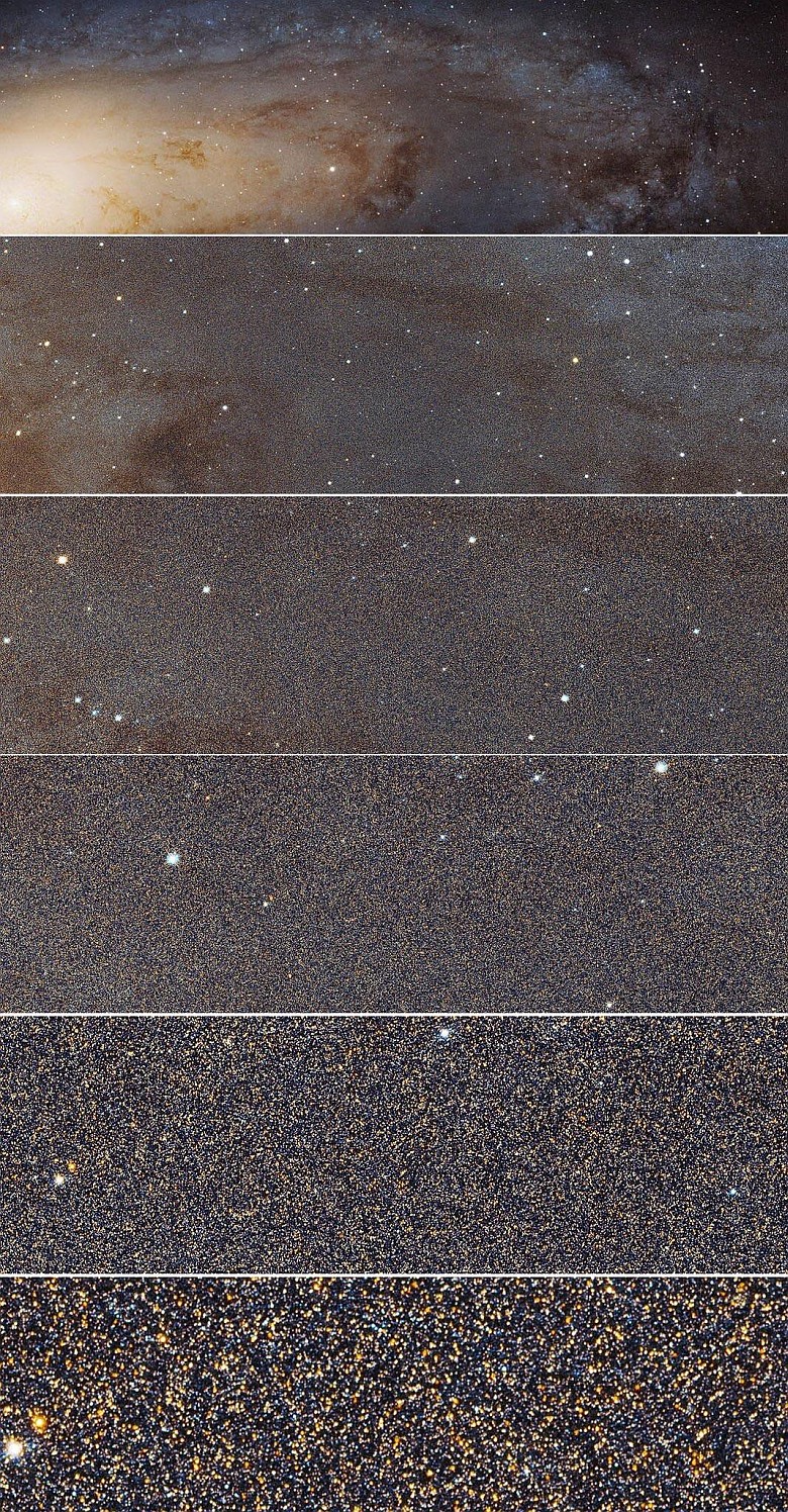 Galaktyki Andromedy, bilion gwiazd i światów, NASA / ESA