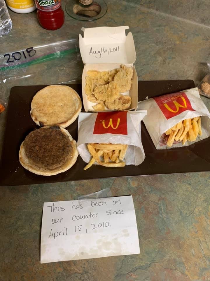 9-letni posiłek McDonalds