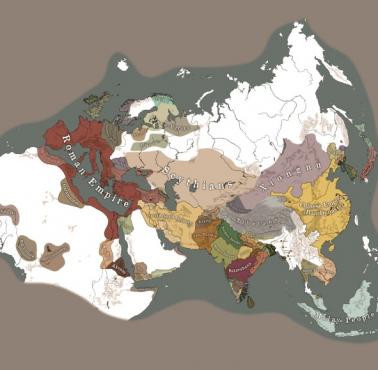 Mapa świat w czasach Jezusa Chrystusa, 30-33 rok