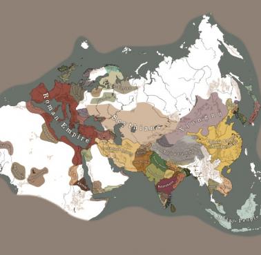 Mapa świat w czasach Jezusa Chrystusa