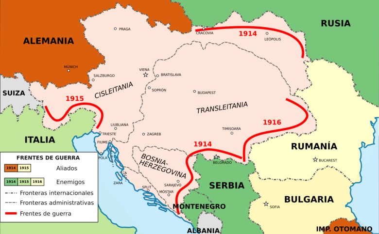 Fronty wojenne Austro-Węgier w I wojnie światowej