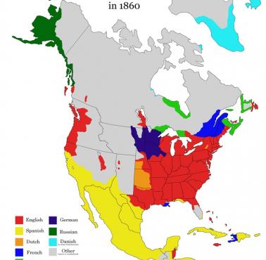 Języki Ameryki Północnej w 1860 roku