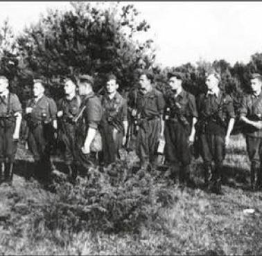 2 V 1944 "W powiecie siedleckim grupa polskich partyzantów (AK) przeprowadziła obławę na bandę rabunkową,która uprzednio ..."