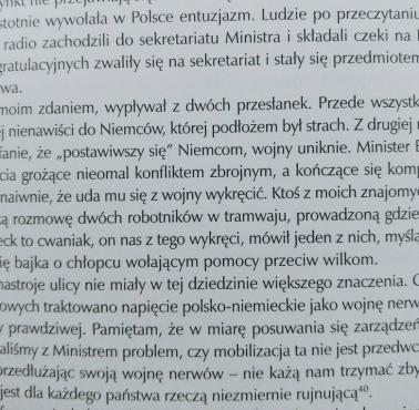 5 maja 1939, Michał Łubieński, szef gabinetu MSZ