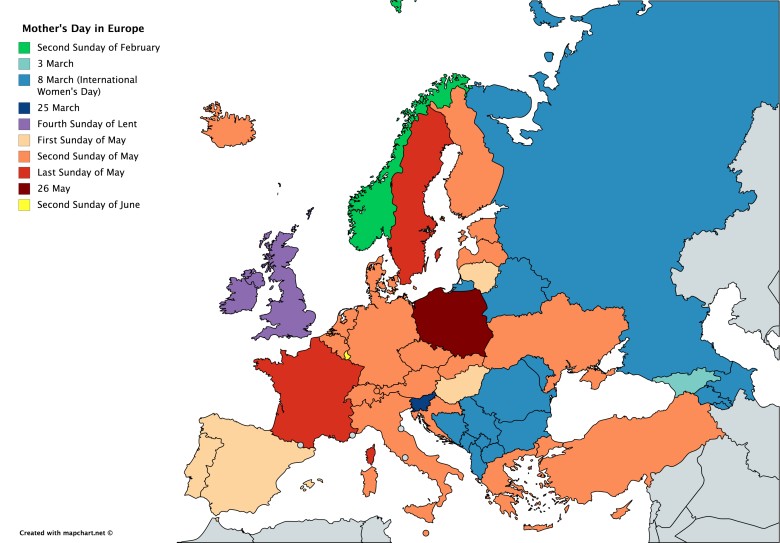 Dzień Matki w Europie