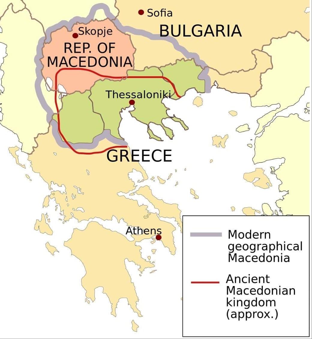 Historyczna Macedonia i obecnie