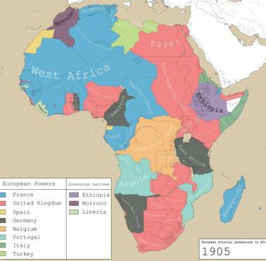 Europejska kolonizacja Afryki, 1905