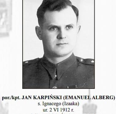 Kpt.UB Emanuel Alberg (aka Jan Emil Karpiński) ocalony przez Polaków z Holokaustu, współodpowiedzialny za masakrę 24 ....