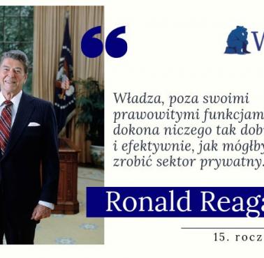 Ronald Reagan, krótko o przewadze firm prywatnych nad państwowymi