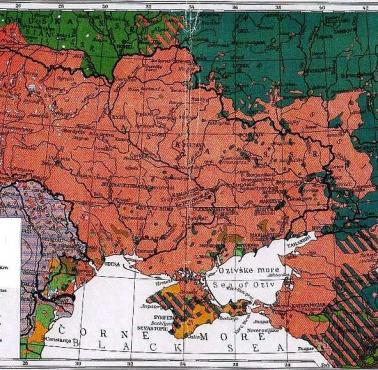 Ukraińska mapa etniczna z 1918 roku