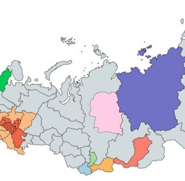 Ruchy niepodległościowe lub autonomiczne w Rosji, według Wikipedii