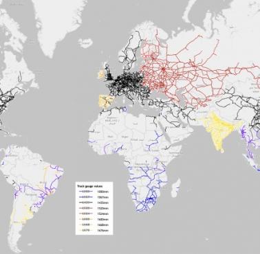 Sieć kolejowa na świecie