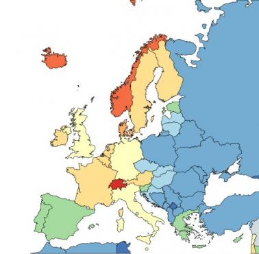 Koszty utrzymania w Europie w 2019 roku