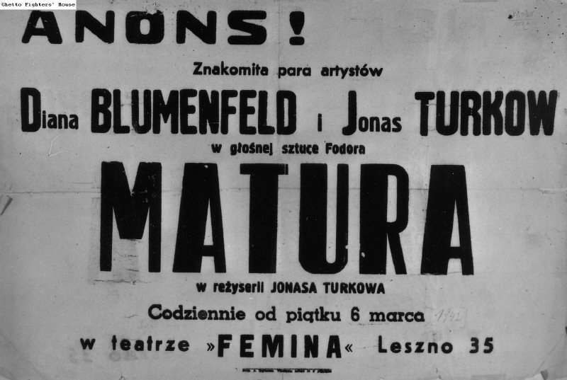 20 VI 1941 w Warschauer Ghetto powstała Sala Koncertowa i Żydowski Teatr Femina