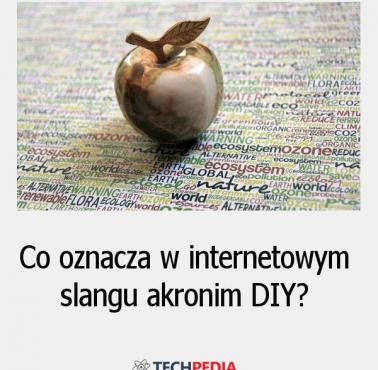 Co oznacza w internetowym slangu akronim DIY?