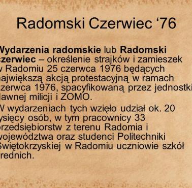 Radomski czerwiec, 1976