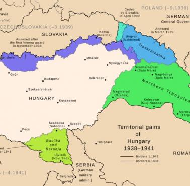 Węgierskie nabytki terytorialne w latach 1938-1940