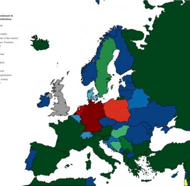 Zawartość pierwszego artykułu konstytucji w państwach europejskich
