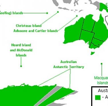 Australia i jej terytorium w 1974 roku