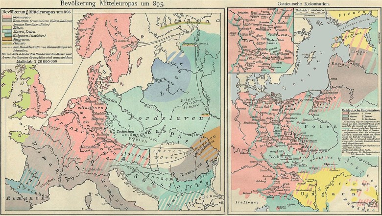 Migracje, ekspansja i obszary osadnictwa plemion germańskich w latach 800-1400