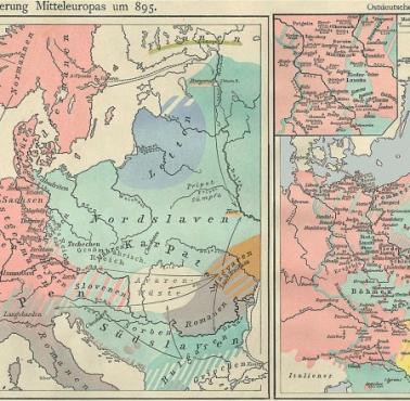 Migracje, ekspansja i obszary osadnictwa plemion germańskich w latach 800-1400