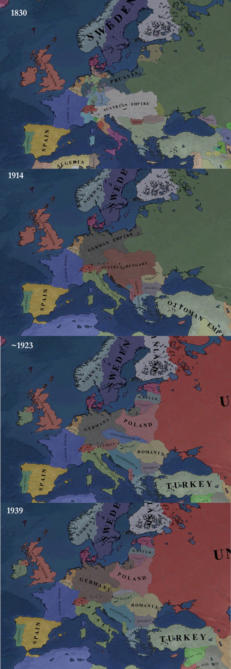 Europa od 1830 do 1939 roku